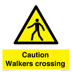 WV10353: Caution walkers crossing