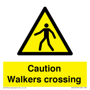 WV10353: Caution walkers crossing