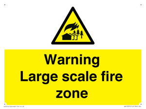 WV10355: Warning Large scale fire zone