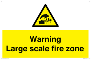 WV10355: Warning Large scale fire zone