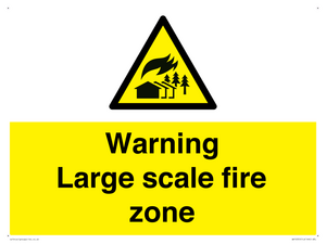 WV10355: Warning Large scale fire zone