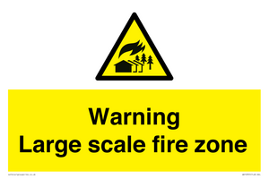 WV10355: Warning Large scale fire zone