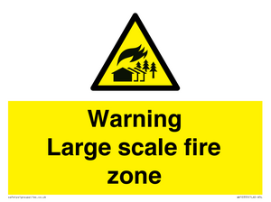 WV10355: Warning Large scale fire zone