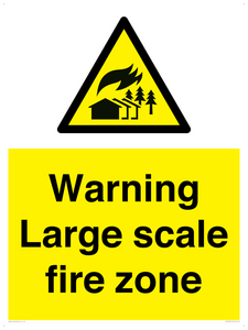 WV10355: Warning Large scale fire zone