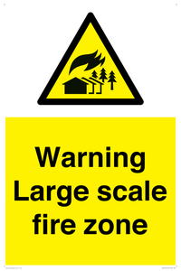 WV10355: Warning Large scale fire zone