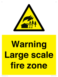 WV10355: Warning Large scale fire zone