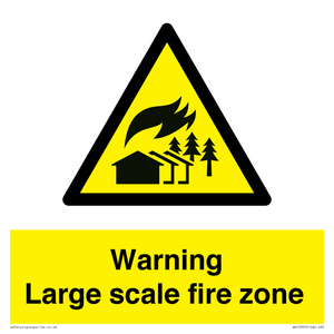 WV10355: Warning Large scale fire zone