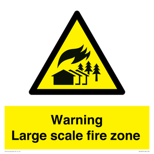 WV10355: Warning Large scale fire zone