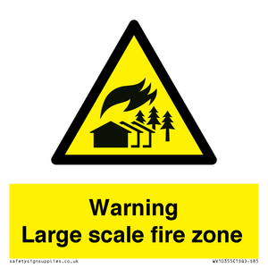 WV10355: Warning Large scale fire zone