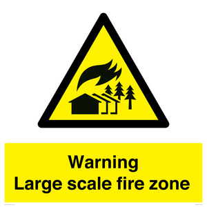 WV10355: Warning Large scale fire zone
