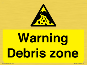 WV10361: Warning Debris zone