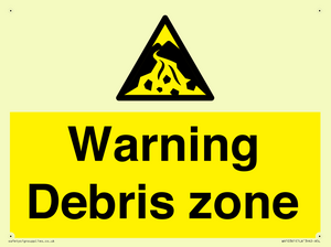 WV10361: Warning Debris zone