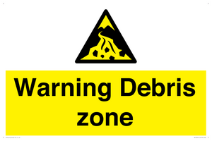 WV10361: Warning Debris zone