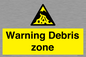 WV10361: Warning Debris zone