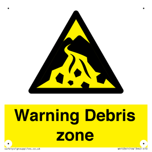 WV10361: Warning Debris zone
