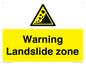 WV10365: Warning Landslide zone