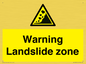 WV10365: Warning Landslide zone