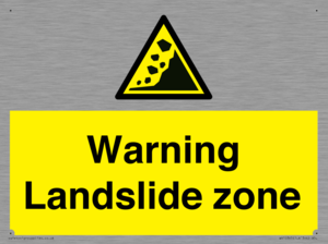 WV10365: Warning Landslide zone