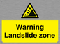 WV10365: Warning Landslide zone