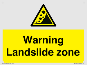 WV10365: Warning Landslide zone
