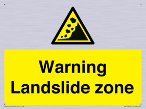 WV10365: Warning Landslide zone