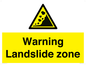 WV10365: Warning Landslide zone