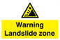 WV10365: Warning Landslide zone