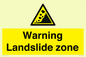 WV10365: Warning Landslide zone