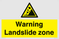 WV10365: Warning Landslide zone