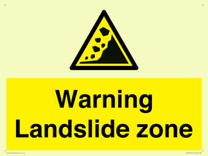 WV10365: Warning Landslide zone