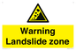 WV10365: Warning Landslide zone