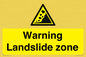 WV10365: Warning Landslide zone
