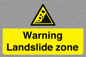 WV10365: Warning Landslide zone