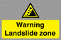 WV10365: Warning Landslide zone