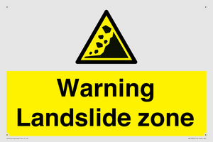 WV10365: Warning Landslide zone