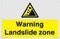 WV10365: Warning Landslide zone