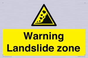 WV10365: Warning Landslide zone