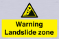 WV10365: Warning Landslide zone