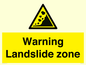 WV10365: Warning Landslide zone
