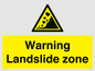 WV10365: Warning Landslide zone