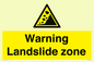 WV10365: Warning Landslide zone