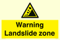 WV10365: Warning Landslide zone