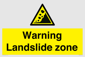 WV10365: Warning Landslide zone