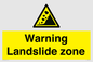 WV10365: Warning Landslide zone