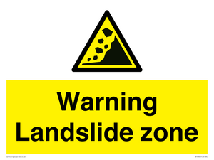 WV10365: Warning Landslide zone