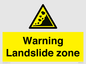 WV10365: Warning Landslide zone