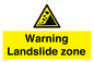 WV10365: Warning Landslide zone