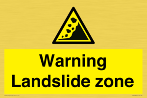 WV10365: Warning Landslide zone