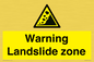 WV10365: Warning Landslide zone