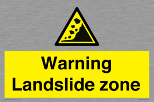 WV10365: Warning Landslide zone